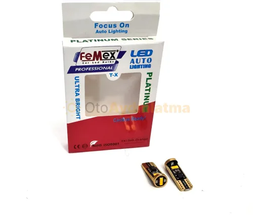 Volvo XC70 2 led ön park ampulü - Femex T10 LED Ampul Platinum - W5W 3SMD CSP Chipset Turuncu