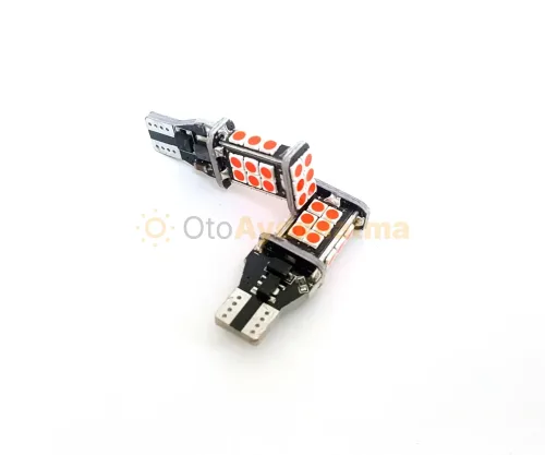 Toyota Auris E15 stop / fren led ampulü - Femex T15 LED Ampul Platinum - W16W 24SMD 3030 Chip Kırmızı