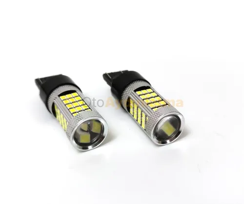 Volkswagen Touareg 2 Makyajlı gündüz farı led ampulü - Femex T20 LED Ampul Premium - W21W 66SMD 2835 Chip Beyaz