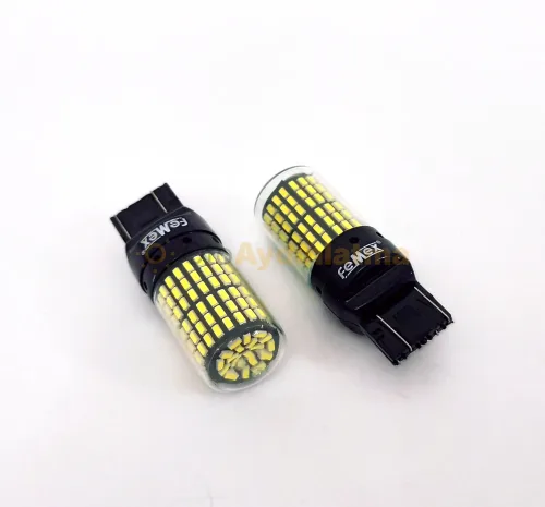 Volkswagen Touareg 2 Makyajlı gündüz farı led ampulü - Femex T20 LED Ampul Platinum - W21W 144SMD 4014 Chip Beyaz