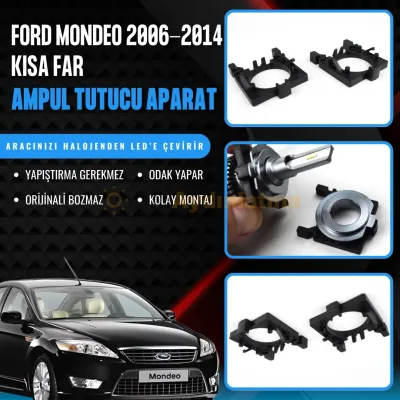 Ford Mondeo 3 led ampul sabitleme aparatı - Ford Mondeo 2006-2014 Kısa Far LED Ampul Sabitleme Aparatı