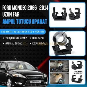 Ford Mondeo 3 led ampul sabitleme aparatı - Ford Mondeo 2006-2014 Uzun Far LED Ampul Sabitleme Aparatı