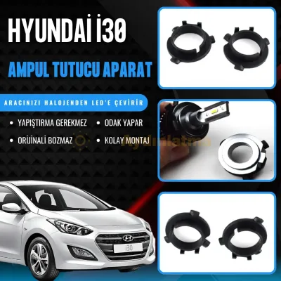 Hyundai İ30 2 Makyajlı led ampul sabitleme aparatı - Hyundai İ30 Kısa Far LED Ampul Sabitleme Aparatı