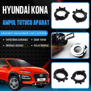 Hyundai Kona led ampul sabitleme aparatı - Hyundai Kona Kısa Far LED Ampul Sabitleme Aparatı