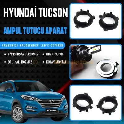 Hyundai Tucson 3 led ampul sabitleme aparatı - Hyundai Tucson Kısa Far LED Ampul Sabitleme Aparatı
