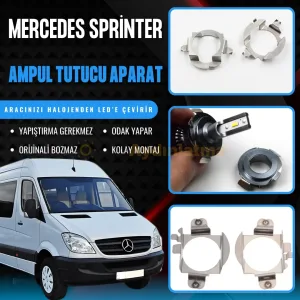 Mercedes Sprinter Kısa Far LED Ampul Sabitleme Aparatı - OtoLED