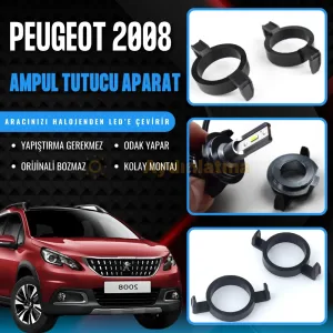 Peugeot 2008 Kısa Far LED Ampul Sabitleme Aparatı - OtoLED