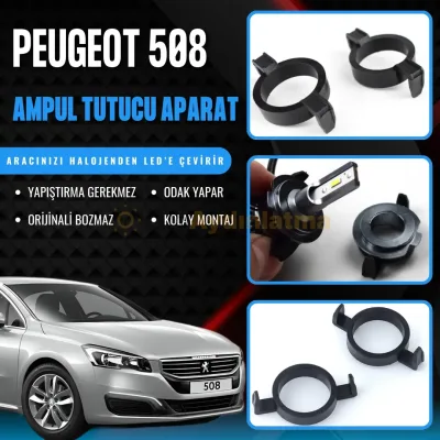 Peugeot 508 led ampul sabitleme aparatı - Peugeot 508 Kısa Far LED Ampul Sabitleme Aparatı