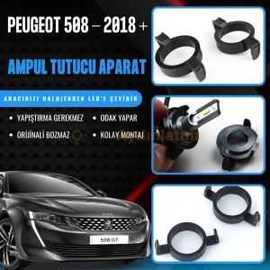 Peugeot 508 2018 Ve Üstü Kısa Far LED Ampul Sabitleme Aparatı - OtoLED