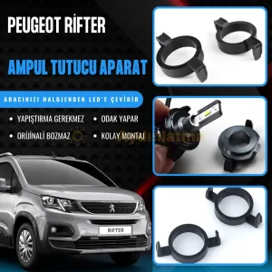 Peugeot Rifter led ampul sabitleme aparatı - Peugeot Rifter Kısa Far LED Ampul Sabitleme Aparatı