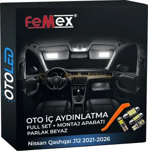 Nissan Qashqai J12 2021-2026 LED Iç Aydınlatma Seti - Femex