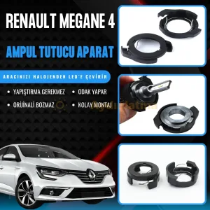 Renault Megane 4 Faz 2 led ampul sabitleme aparatı - Renault Megane 4 Kısa Far LED Ampul Sabitleme Aparatı