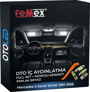 Mercedes S Serisi W140 1991-1998 LED Iç Aydınlatma Seti - Femex