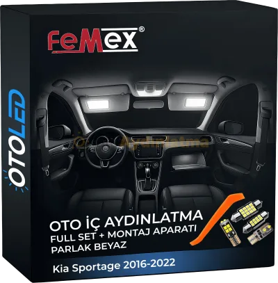 Kia Sportage 4 i̇ç aydınlatma seti led ampulü
