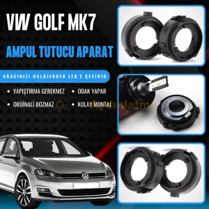 Volkswagen Golf 7 Kısa Far LED Ampul Sabitleme Aparatı (Kablosuz)