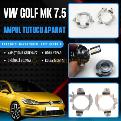 Volkswagen Golf 7.5 led ampul sabitleme aparatı - Volkswagen Golf 7.5 Kısa Far LED Ampul Sabitleme Aparatı