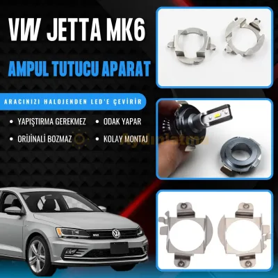 Volkswagen Jetta 6 Makyajlı led ampul sabitleme aparatı - Volkswagen Jetta MK6 Kısa Ve Uzun Far LED Ampul Sabitleme Aparatı
