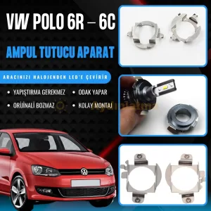Volkswagen Polo 6R - 6C Kısa Ve Uzun Far LED Ampul Sabitleme Aparatı - OtoLED