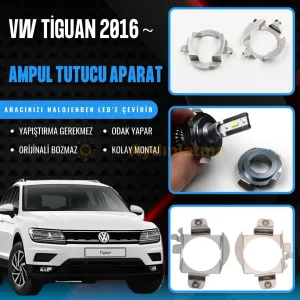 Volkswagen Tiguan 2 led ampul sabitleme aparatı - Volkswagen Tiguan Kısa Far LED Ampul Sabitleme Aparatı